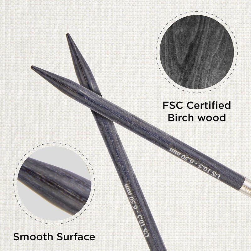 Knit Pro Dreamz Fixed Circular Needles 32" (80cm) | US Size 10.5 (6.5mm) - Image 2